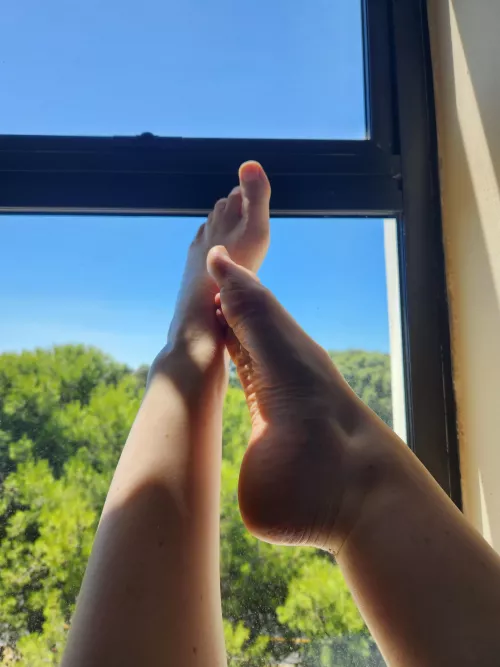 I get so aroused by foot massages. Here is a photo of my feet. Would you massage them, please😈