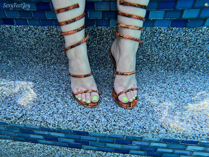 I ruined these heels in the pool but it was worth it