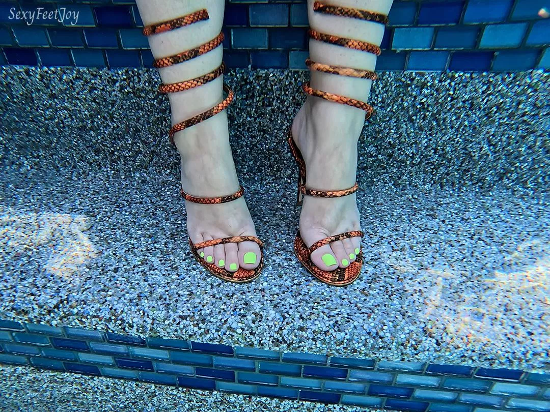 I ruined these heels in the pool but it was worth it