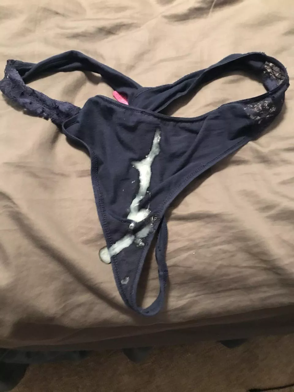 I was to let a guy cum on panties and then wear them to work and the rest of the day.  Can’t believe that upvote won. 