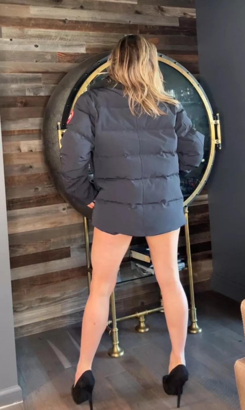 I’d love to wear your jacket with my heels 