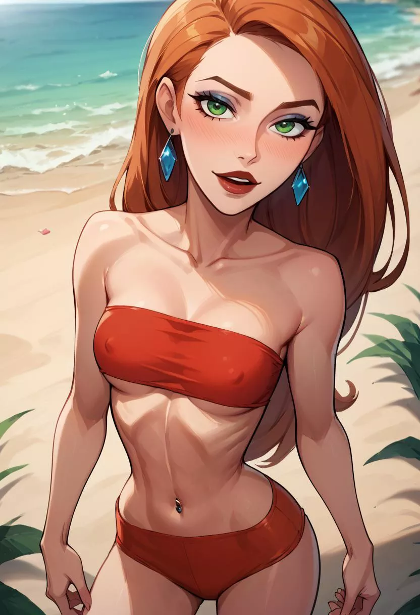 Kim Possible looks great in stuff that the more well-endowed women could never get away with (ai)