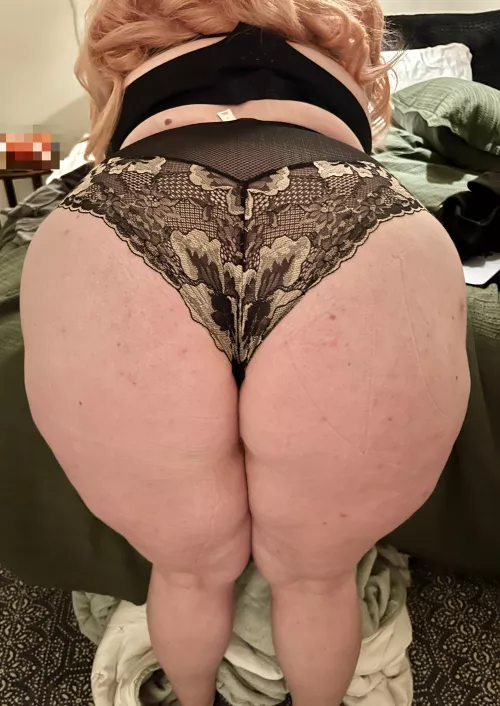 Lacy black panties I wore under a little black dress