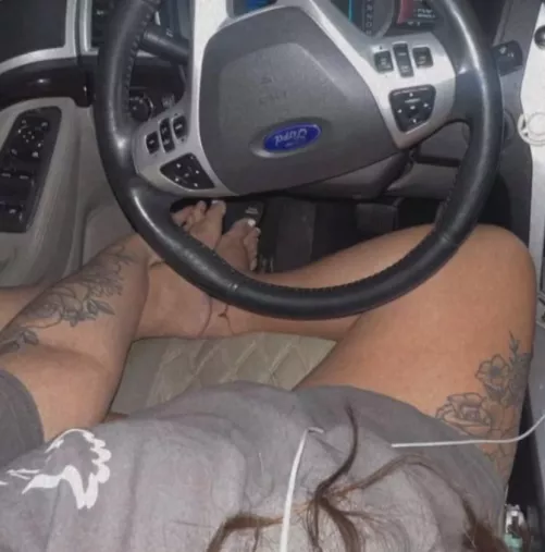 Late night drives are the best barefoot