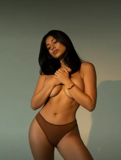 Wish these were your hands covering my tits 