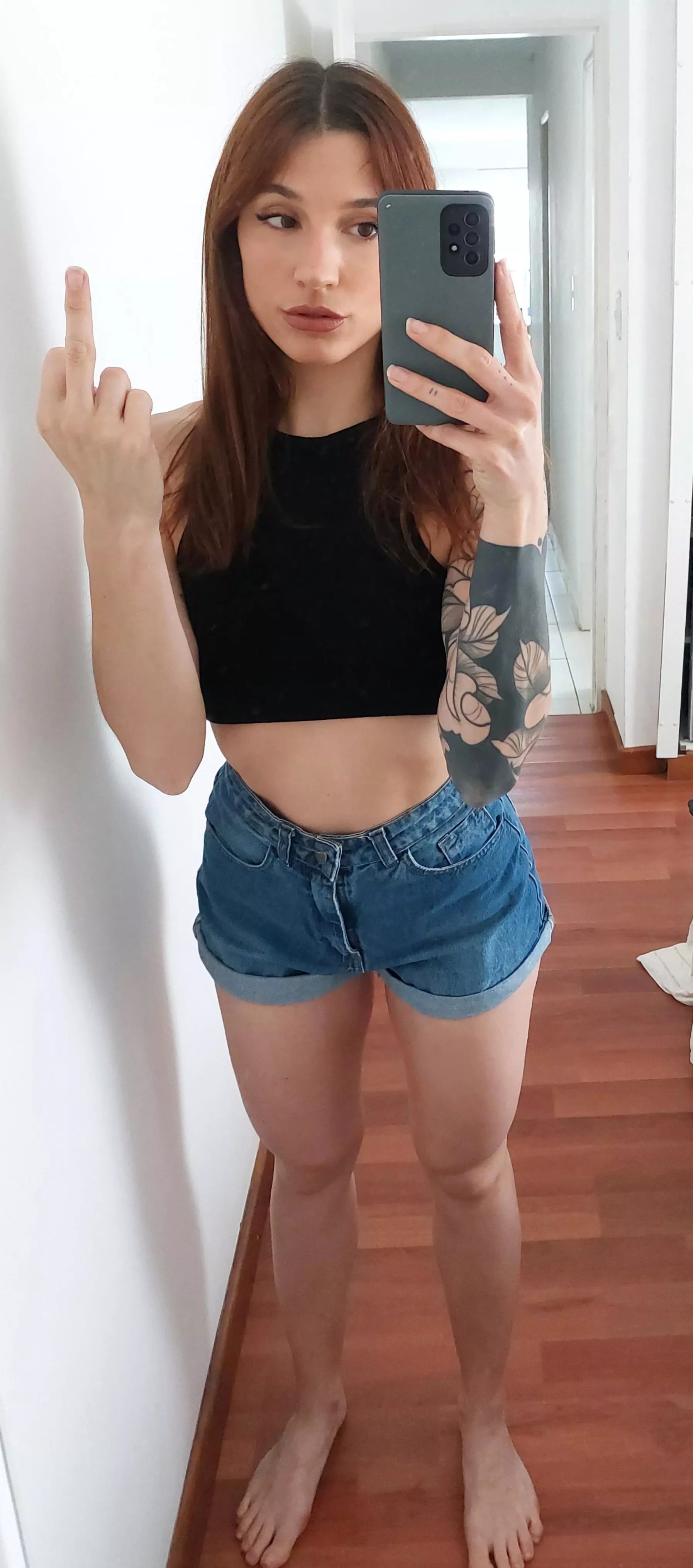 You are so pathetic that you get horny just from my middle finger