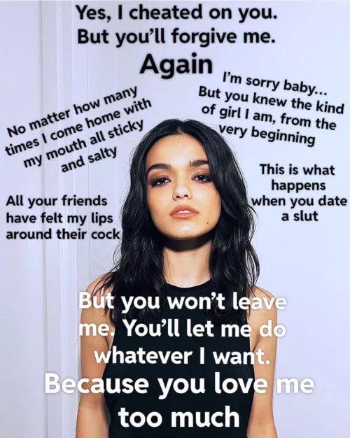 Your girlfriend, Rachel Zegler, has let complete strangers fuck her throat, but she has never given you a blowjob. Could you live without her?