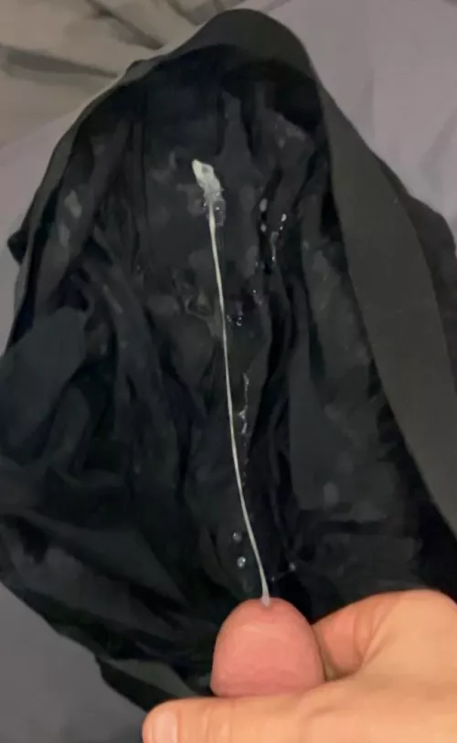 [28] Added a load to my roommates cumrag boxers.