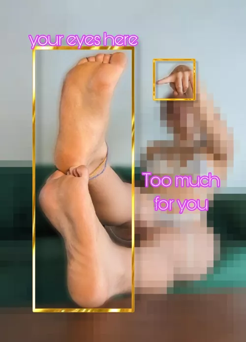 A full view? As if a beta like you could handle it. Stick to worshipping My feet