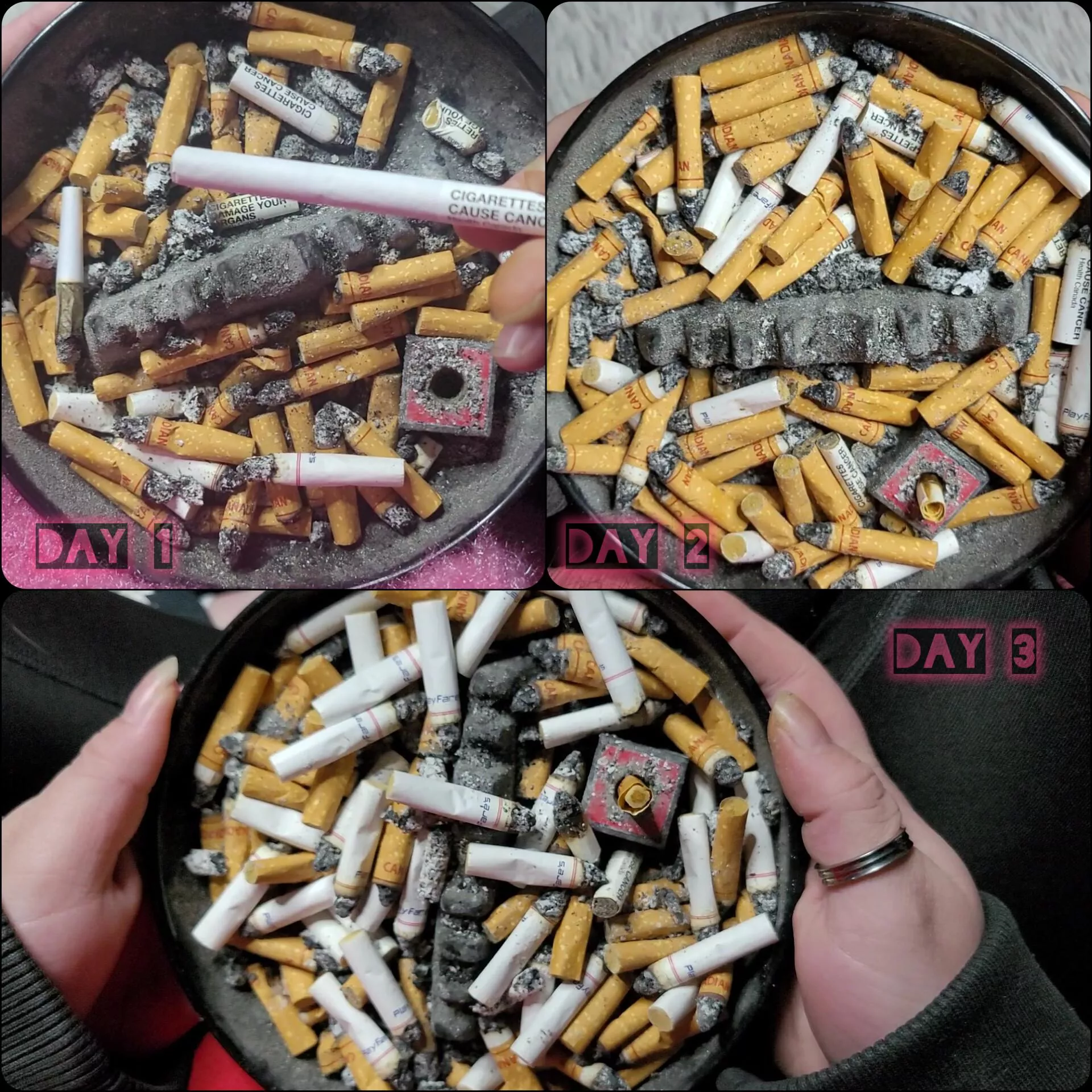 Accumulation fixation - Ashtray 3 days 