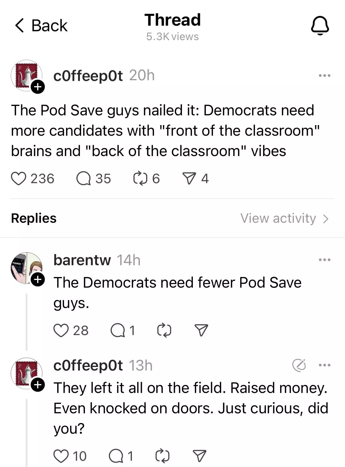 Democrats need more candidates with “fuck my ass” brains and “suck me dry” vibes 