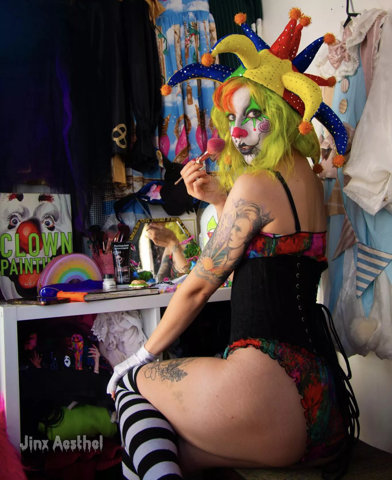 Every day I get ready and put on my clown makeup for this never ending freakshow