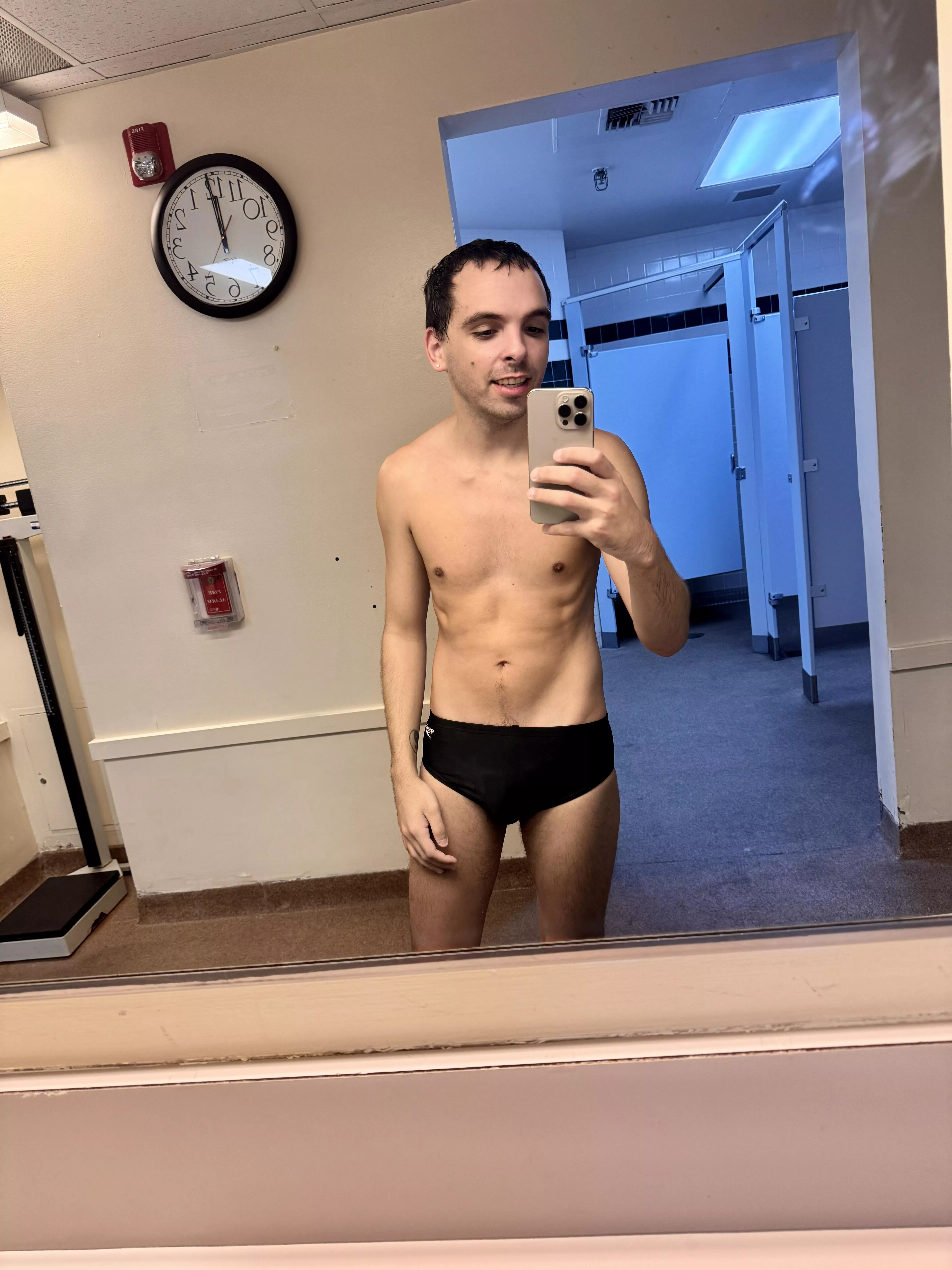 Finally wore my speedo at the local YMCA 😂😬