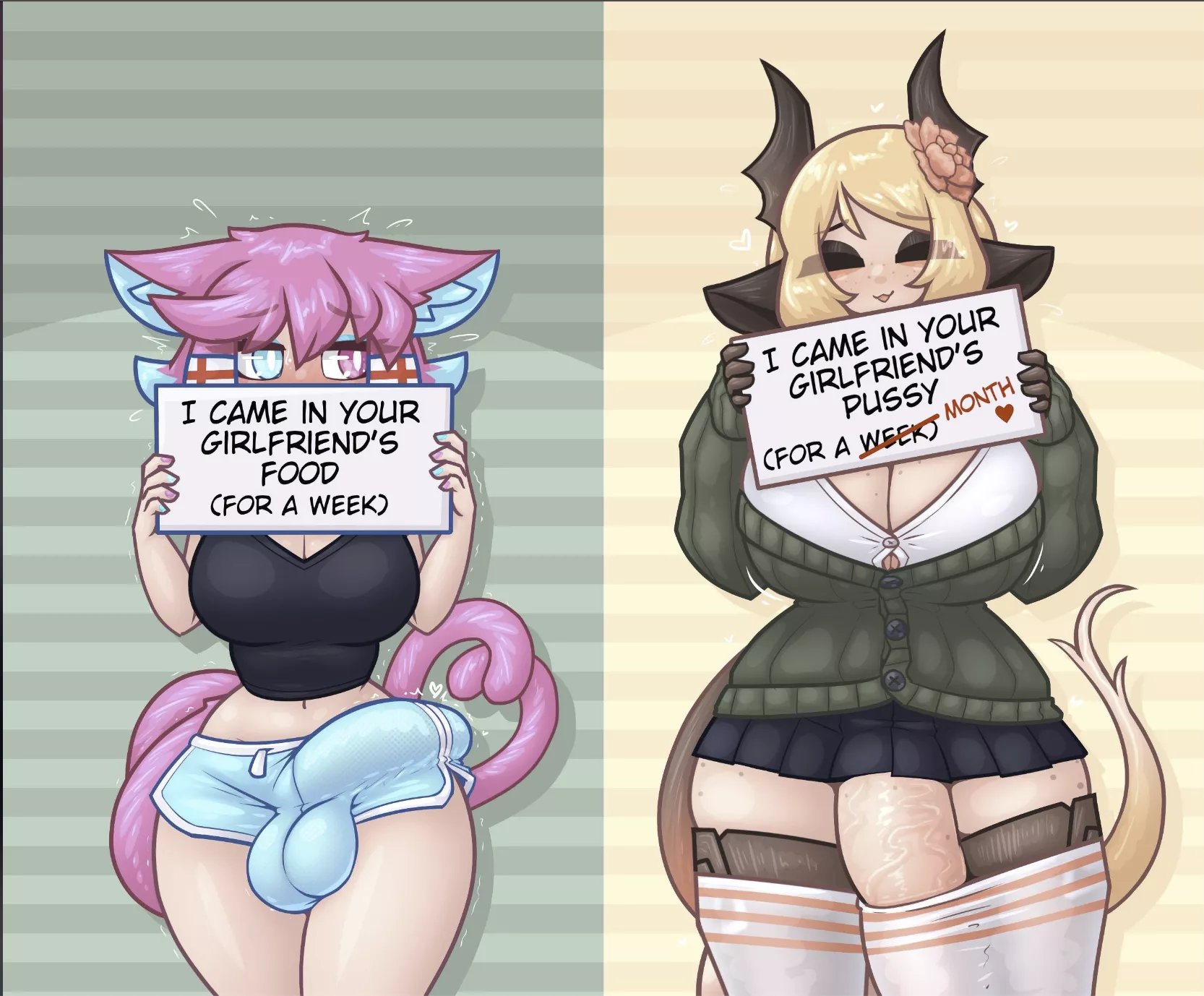 [Fu4F] Your oblivious Bf's cousins stay with you for a few days