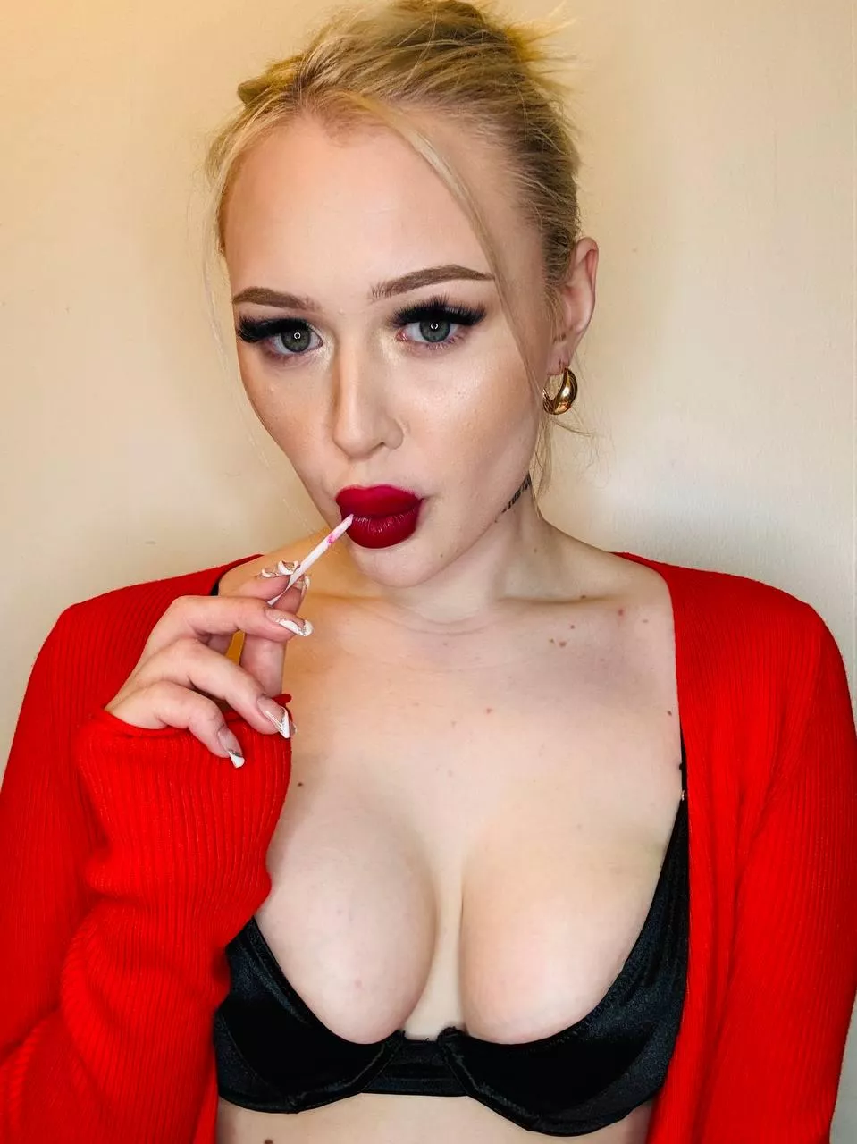 Getting a little cheeky