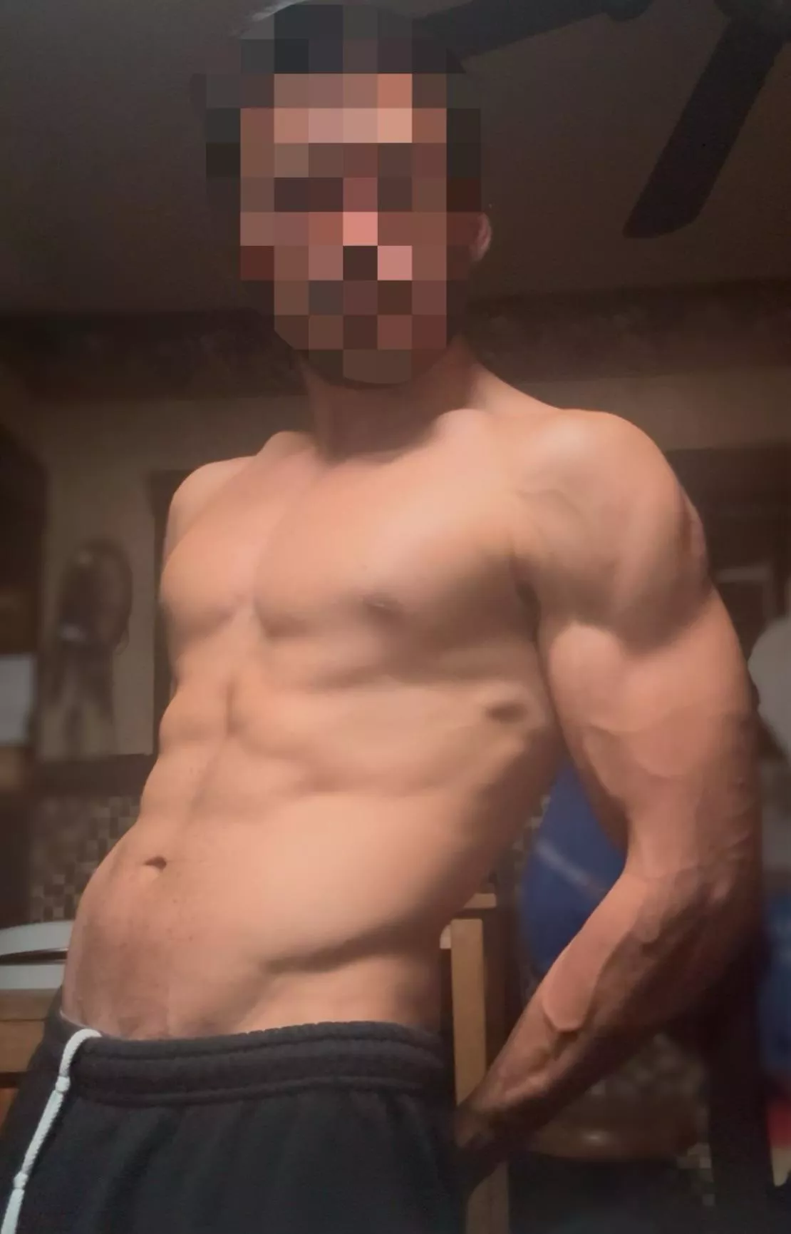 Hot and sweaty from the gym 😛 ready to relax and be served 