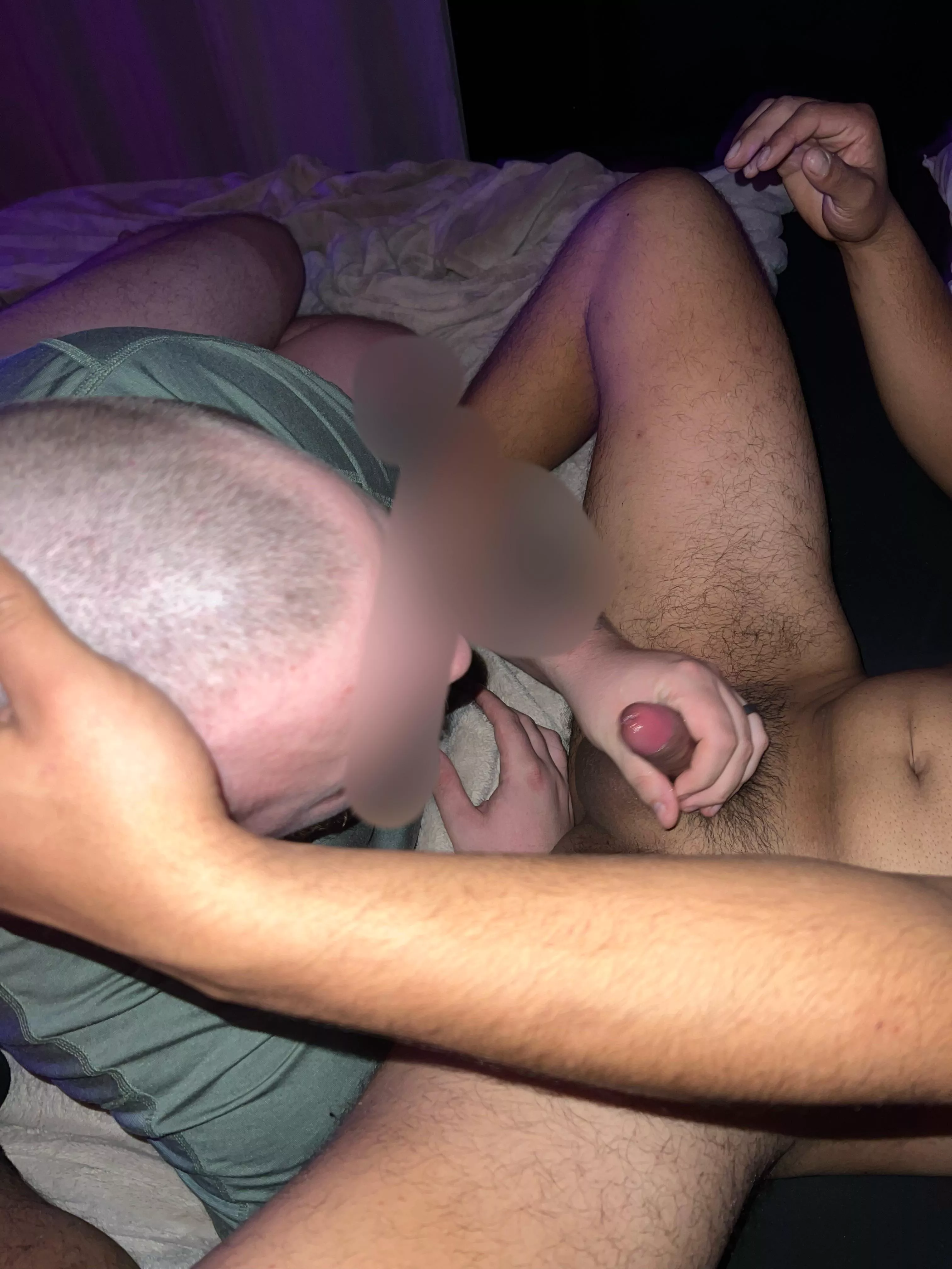 Moments before he came in my mouth