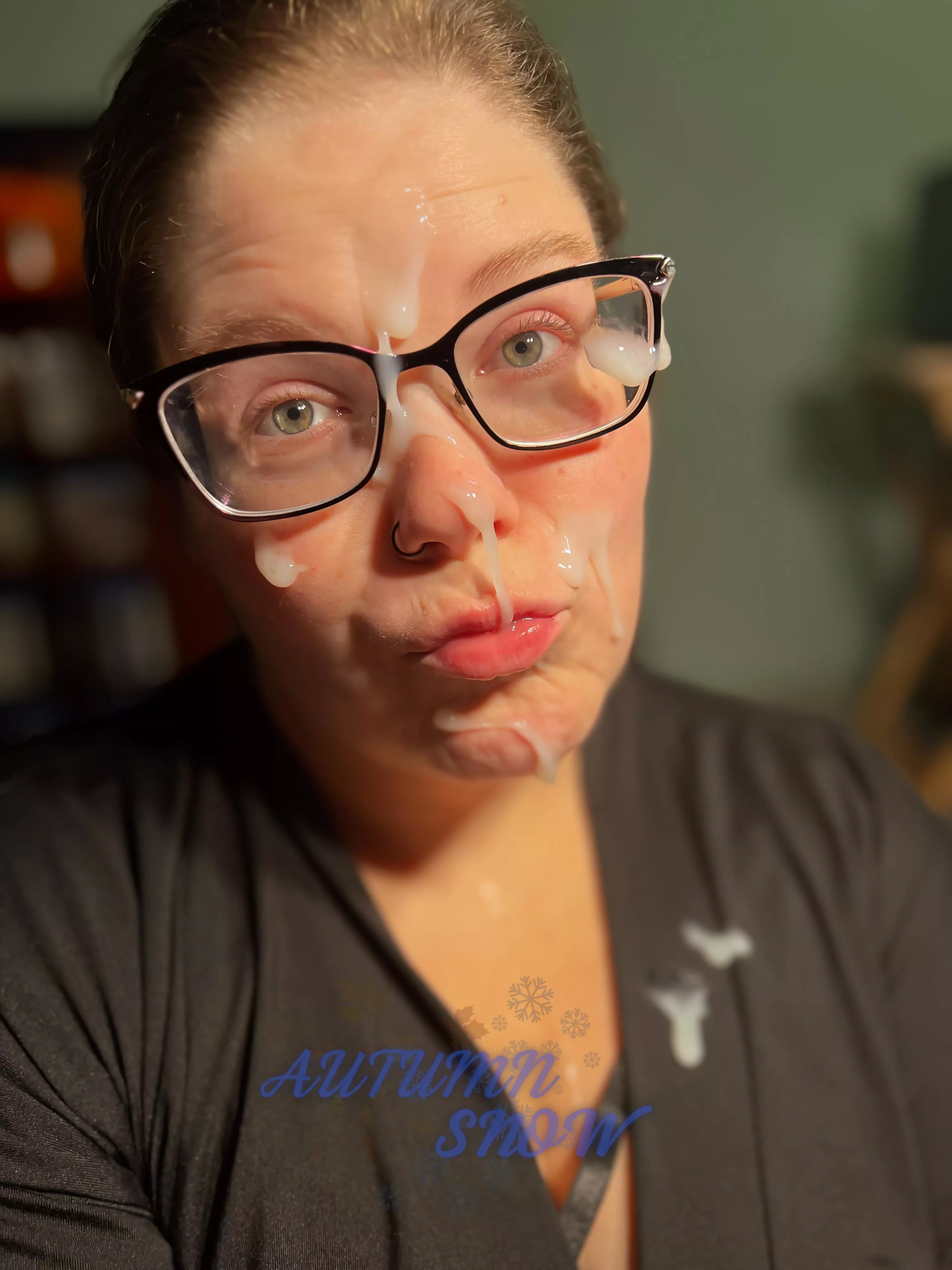 Snow on Halloween Facial After it just feels right