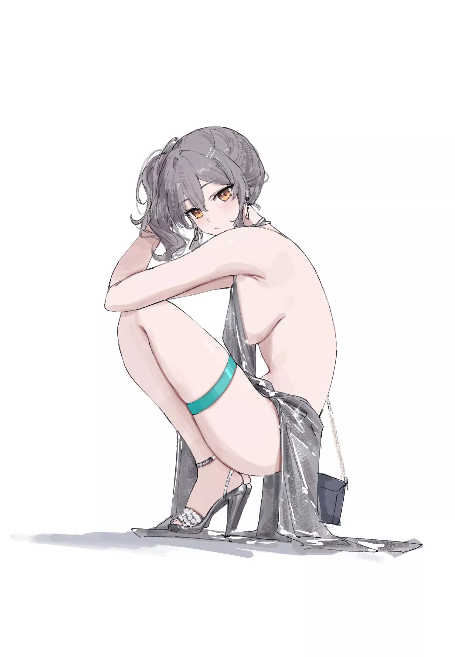 Stelle in sexy dress