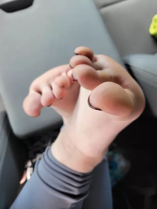 I bet your hard at the thought of massaging my feet. 