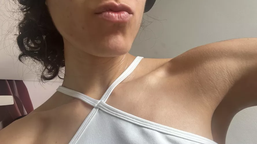 Sweaty with my workouts 