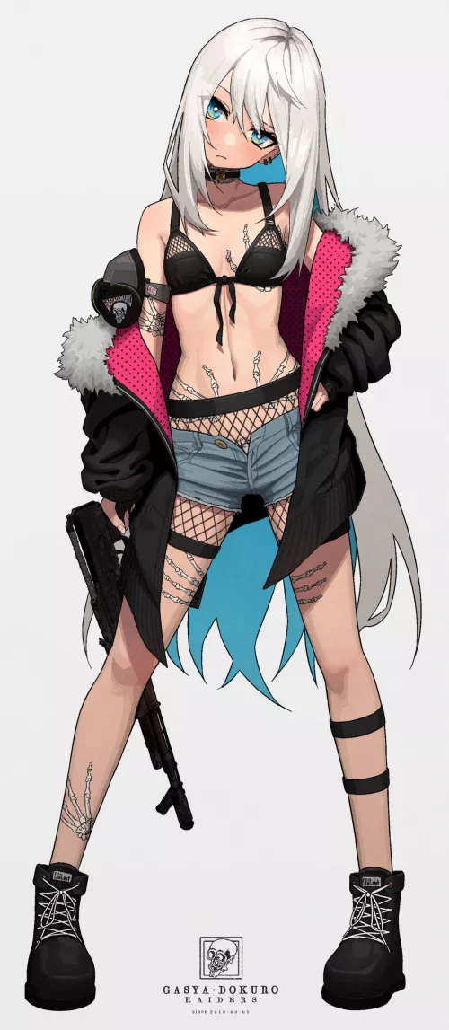 The girl with the skeleton tattoos [Artist's Original]