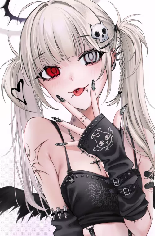 Twintailed goth girl