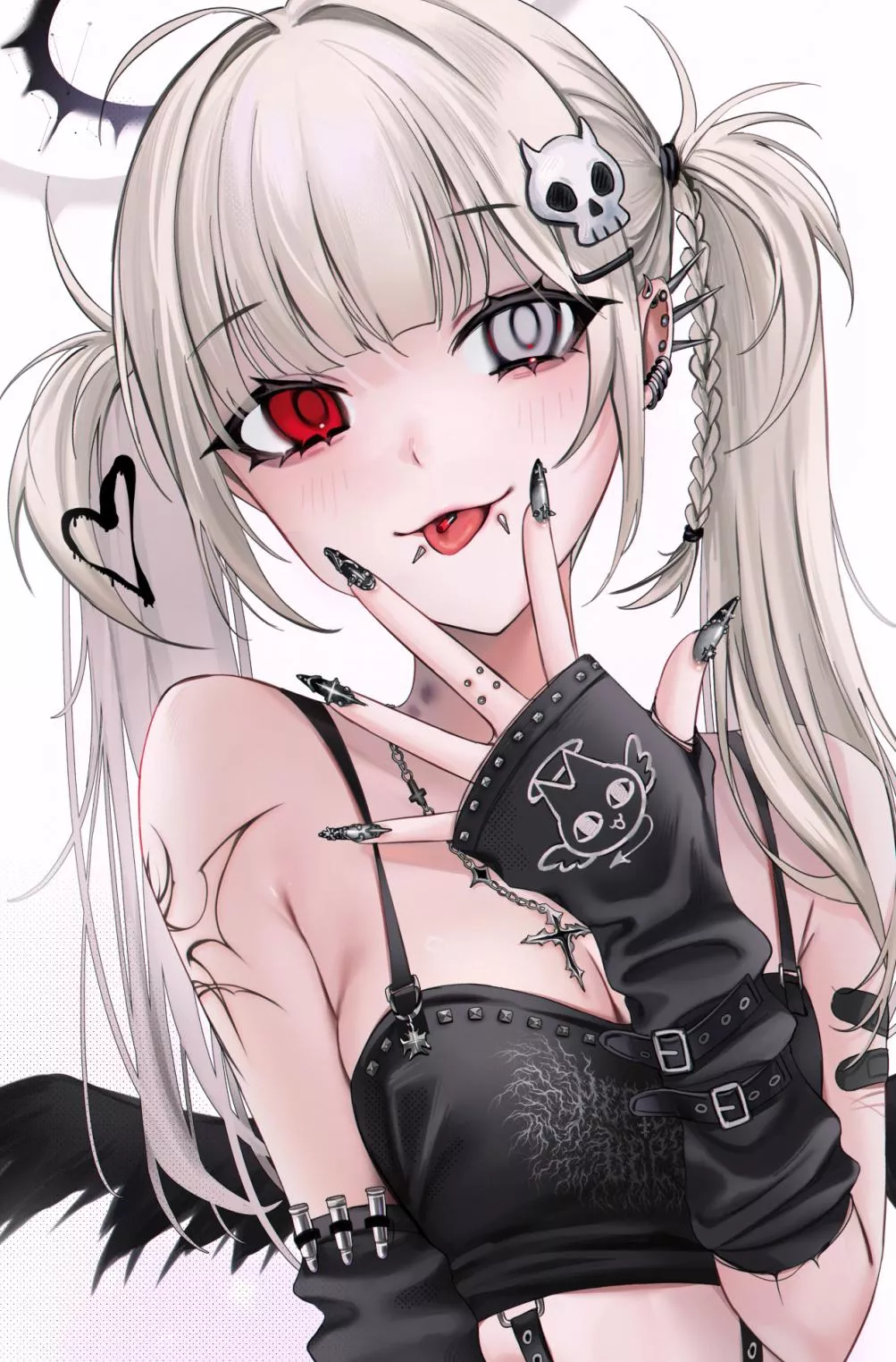 Twintailed goth girl