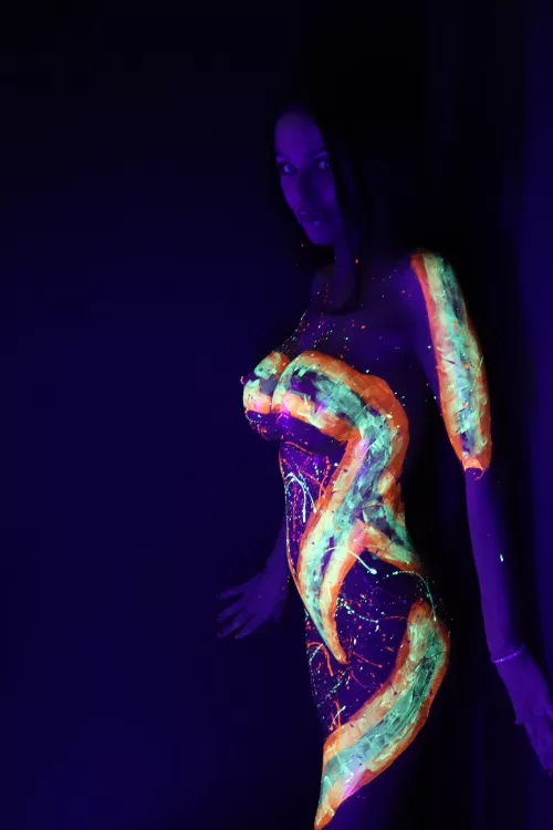 Under the Blacklight: My Wild Night in Neon Bodypaint  