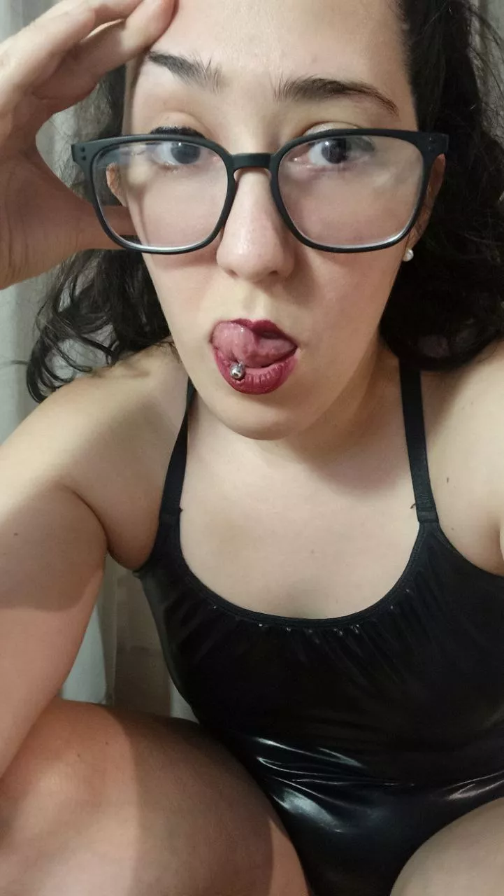 You like pierced tongues? It must feel good down there.