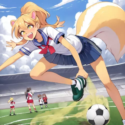 Ella, Skunkgirl classmate (NSFW, Fart)