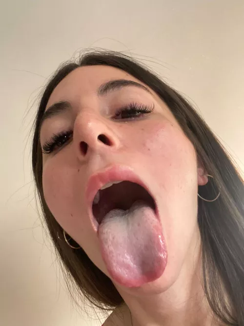 I do my best to open my mouth as wide as possible!