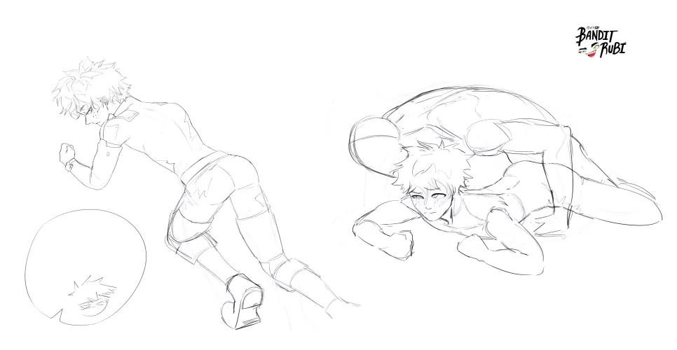 I'm working on this bakudeku drawing :PP