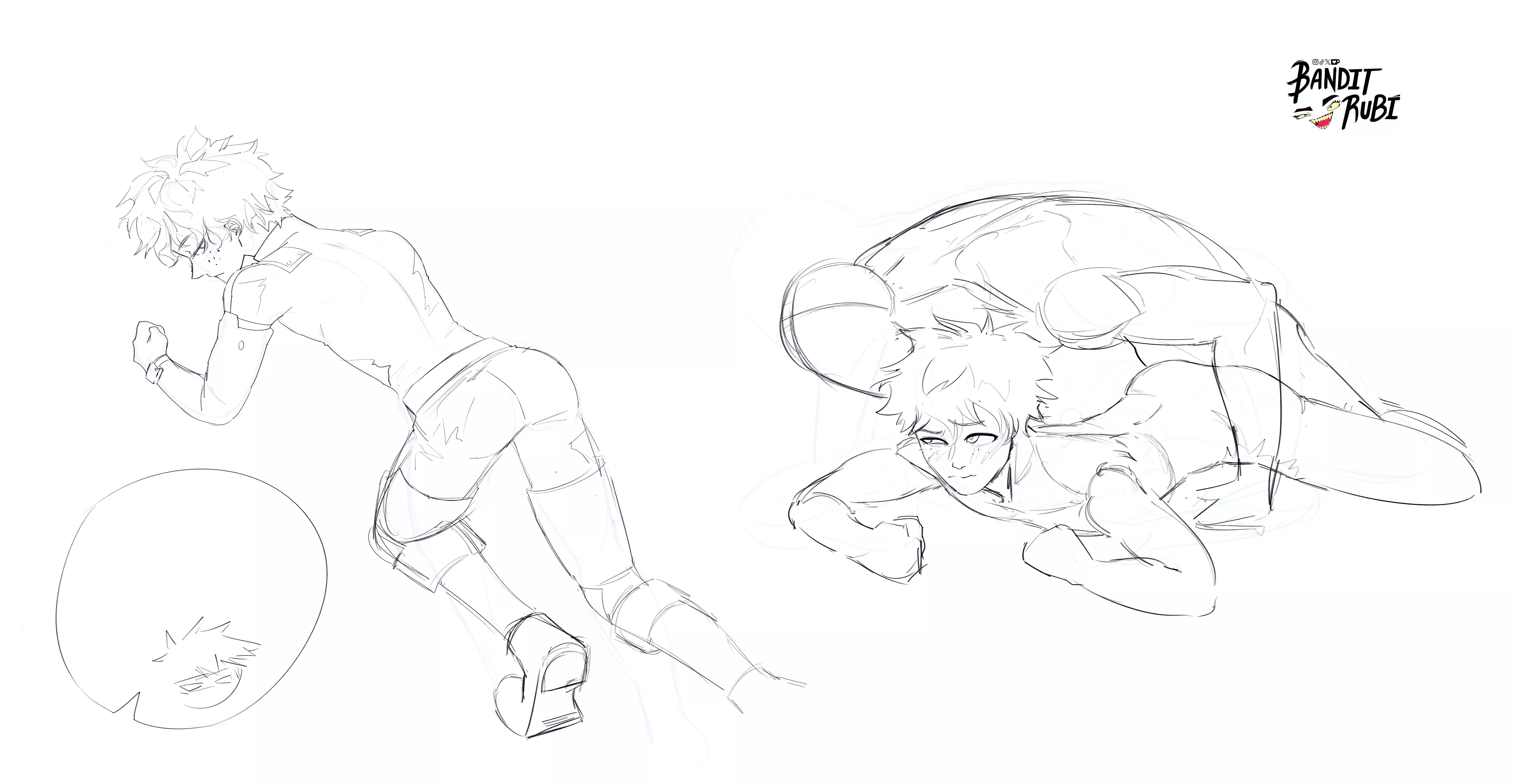 I'm working on this bakudeku drawing :PP