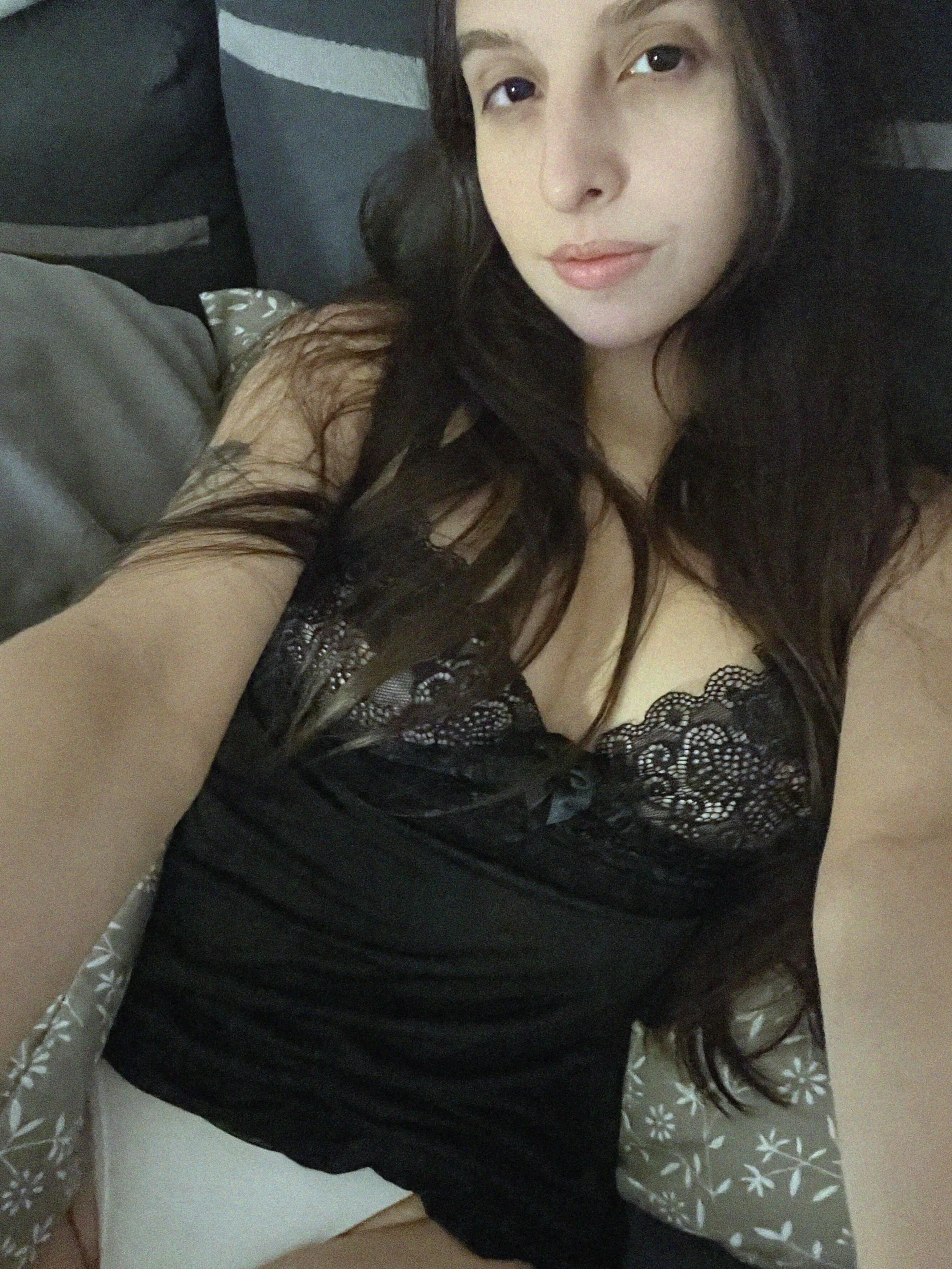 Just a little beauty sleep in my favorite black dress.