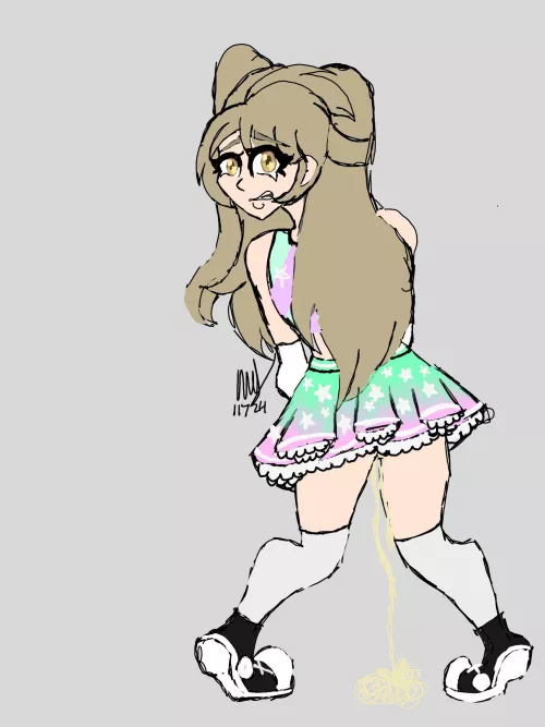 Kotori couldn’t hold it 