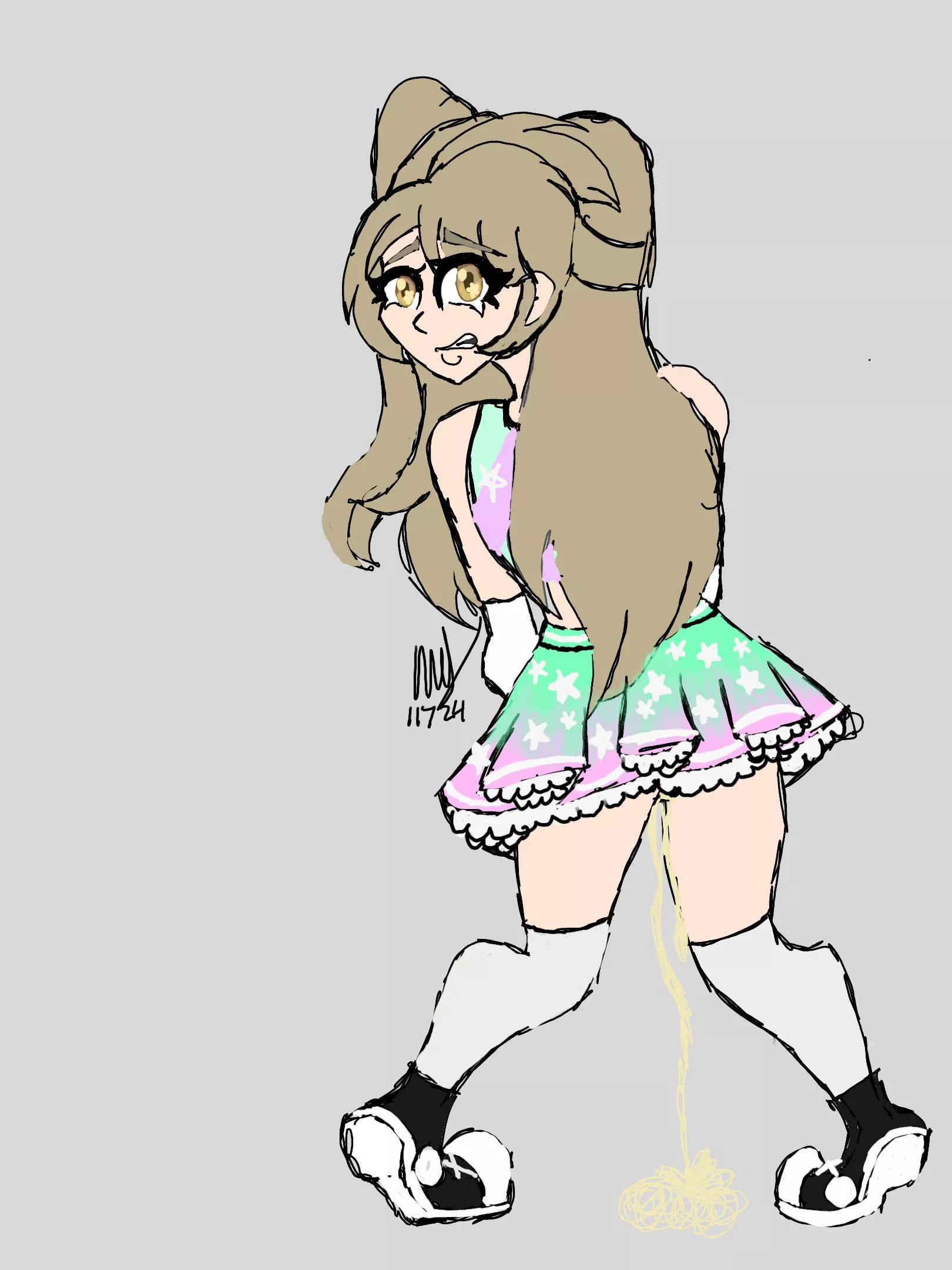 Kotori couldn’t hold it 