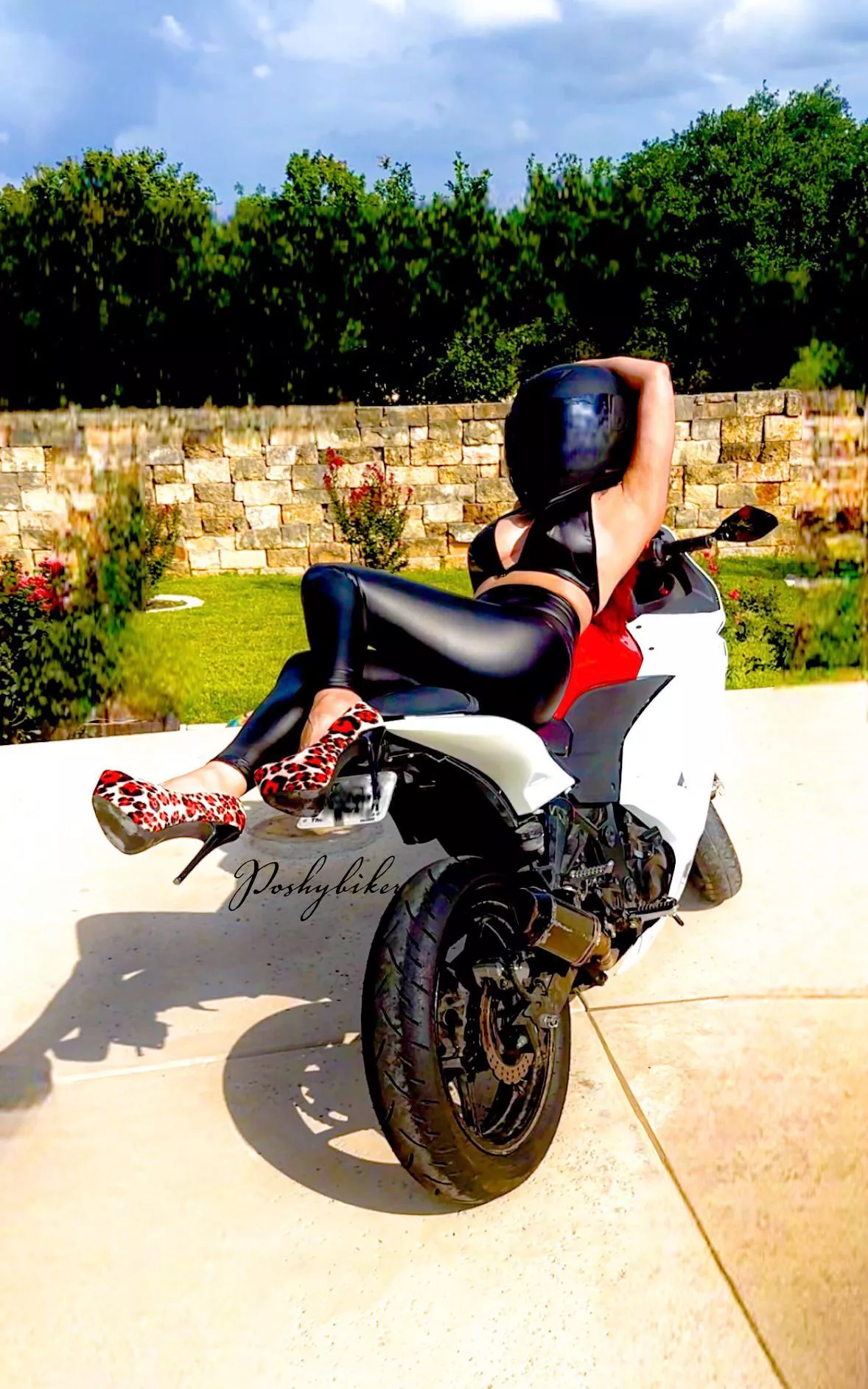 Leather and heels…