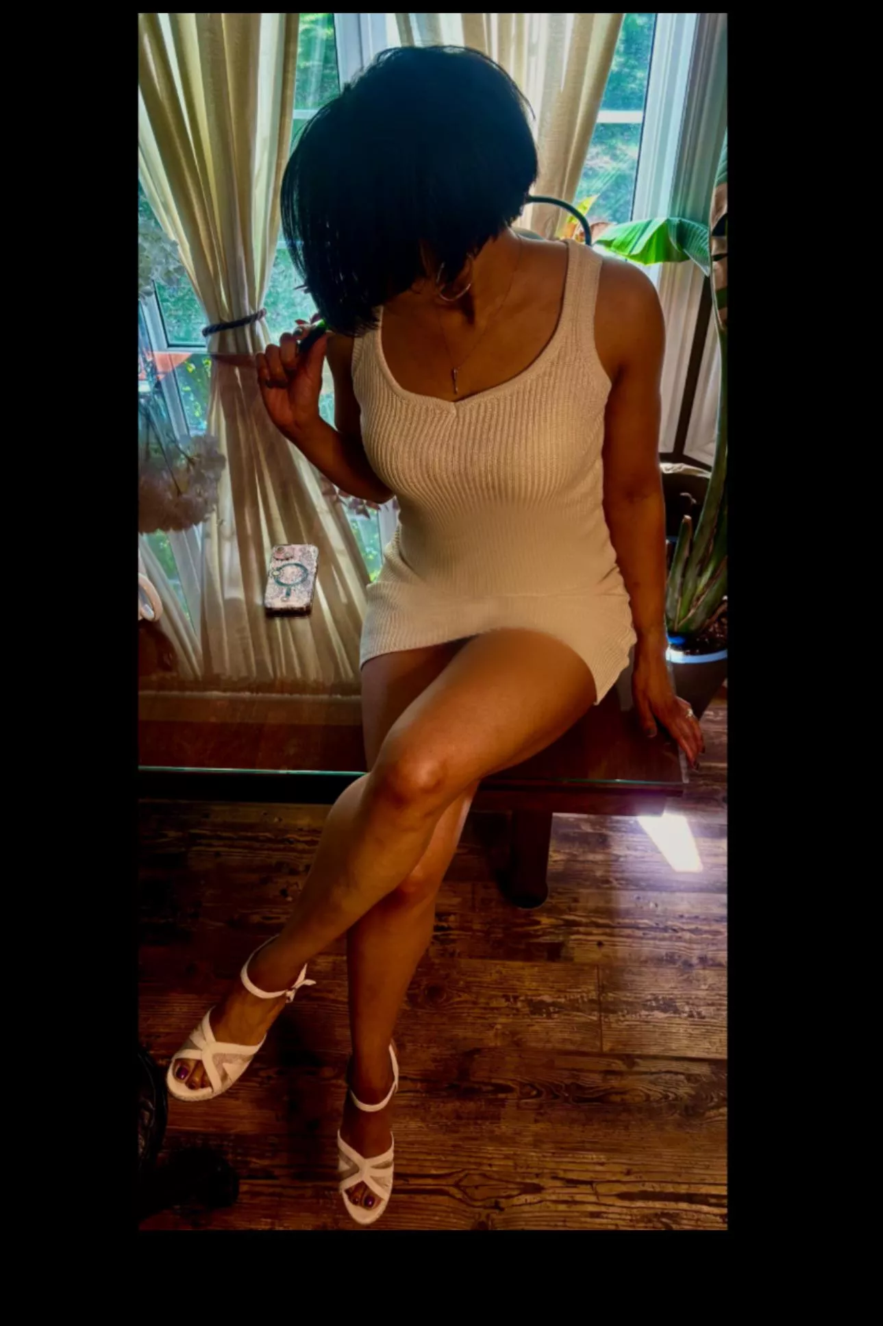 Lock the door and strap on a bib ;)