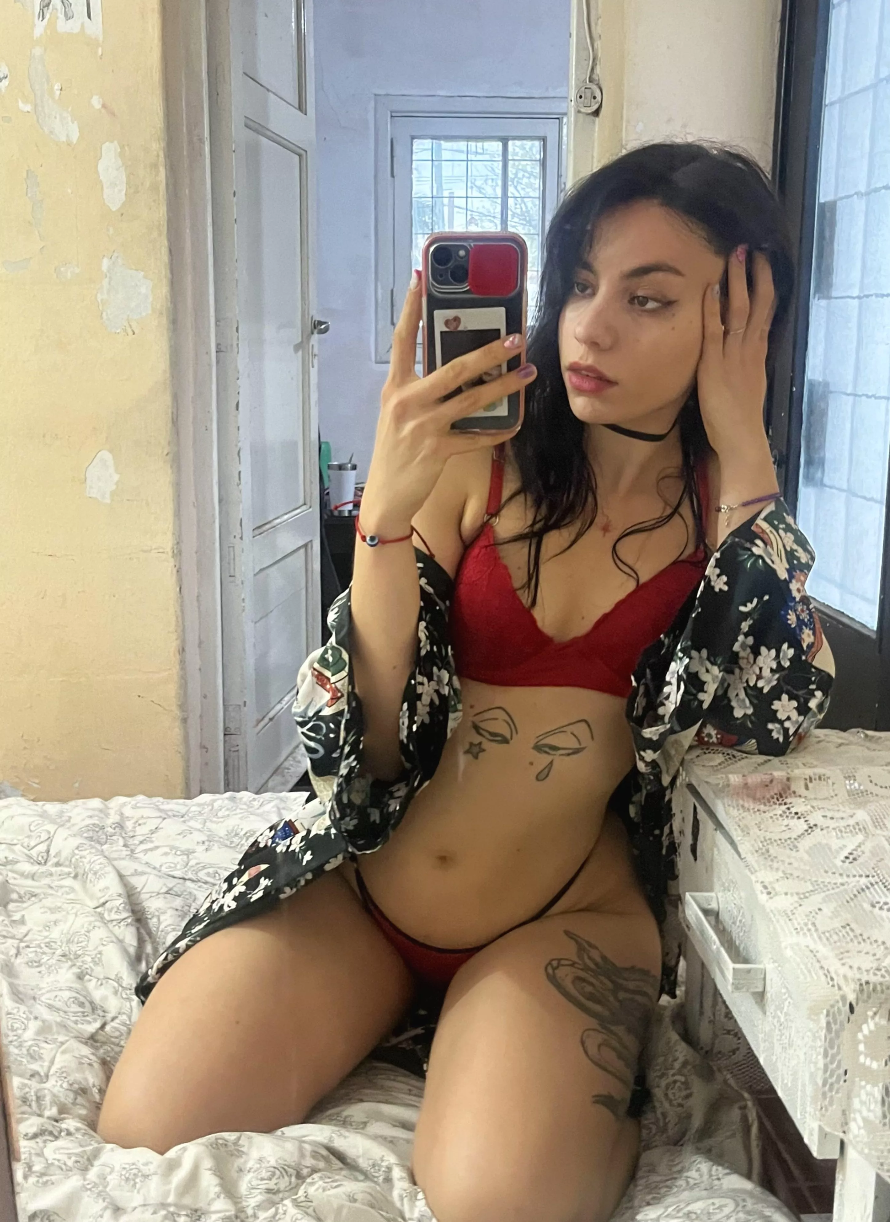 me showing this lingerie of mine