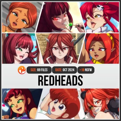Red heads pack available now for Supporters! 