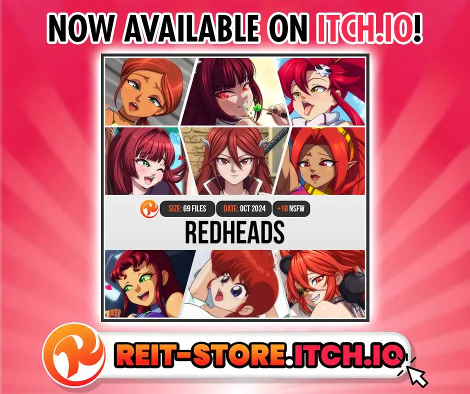 Redheads pack available now for purchase on Itch.io 