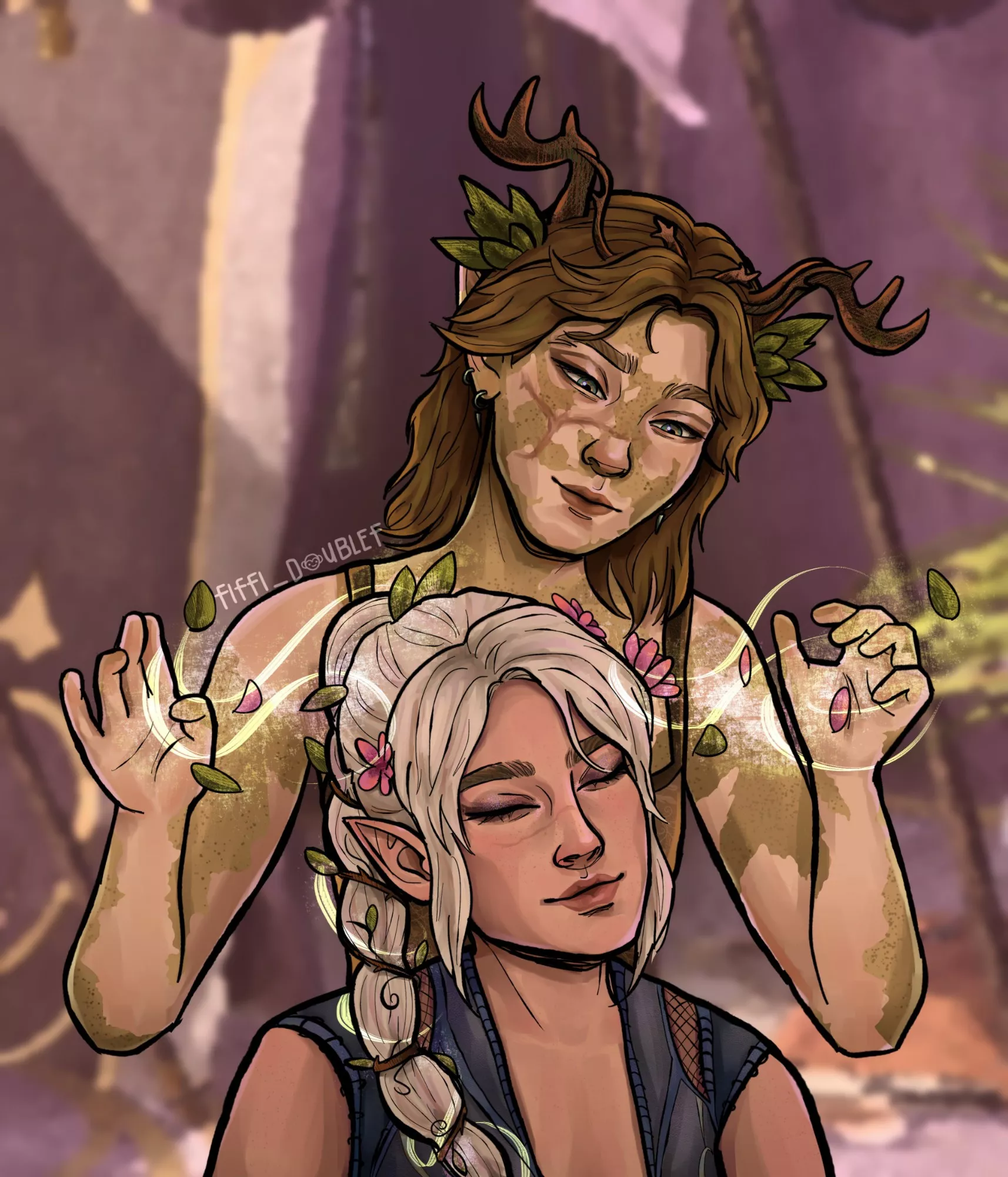 Shadowheart & her Druid girlfriend (fiffl_doublef) [Baldur’s Gate 3]