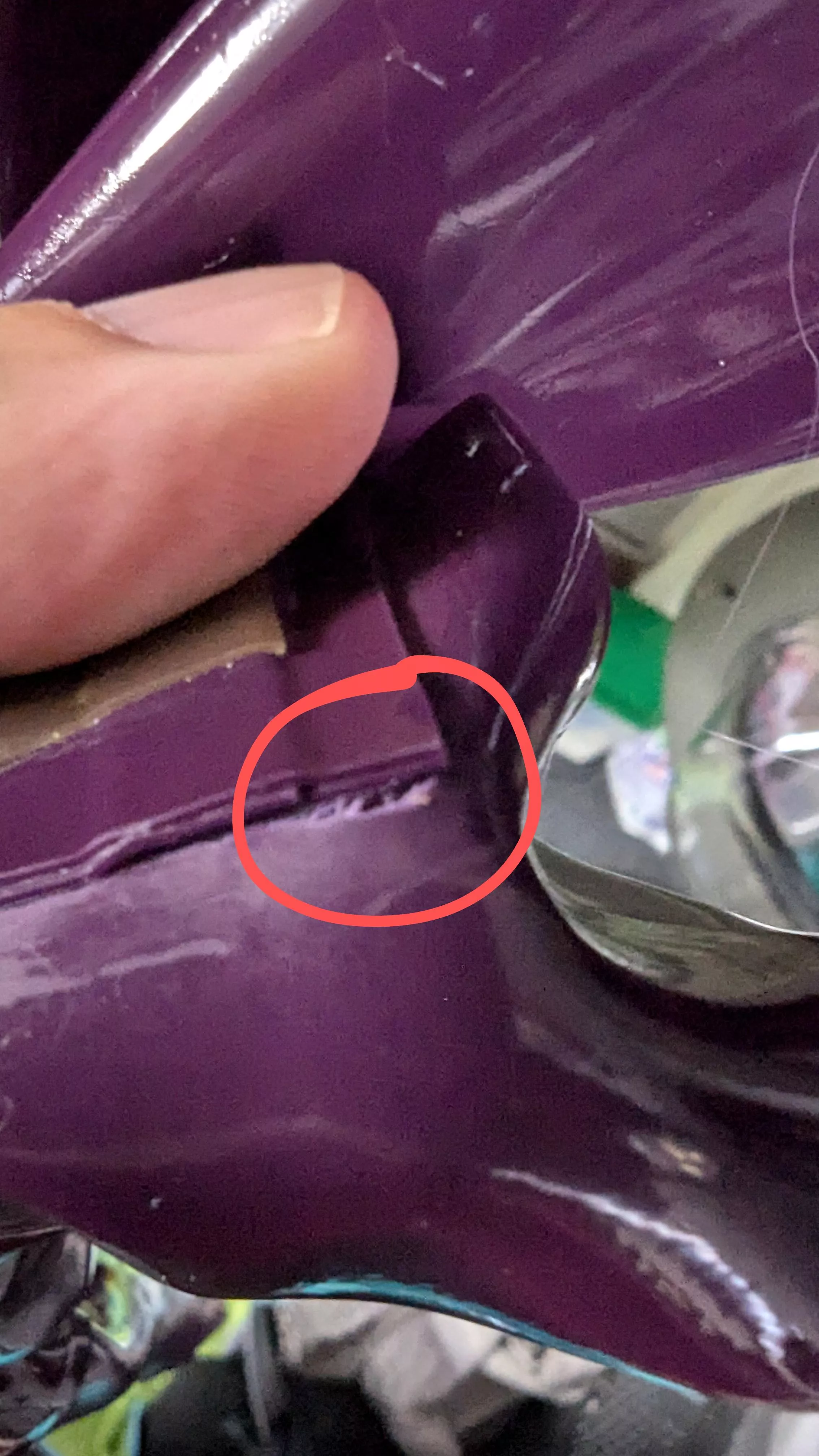 Small hole at the end of crotch zip, how to fix?