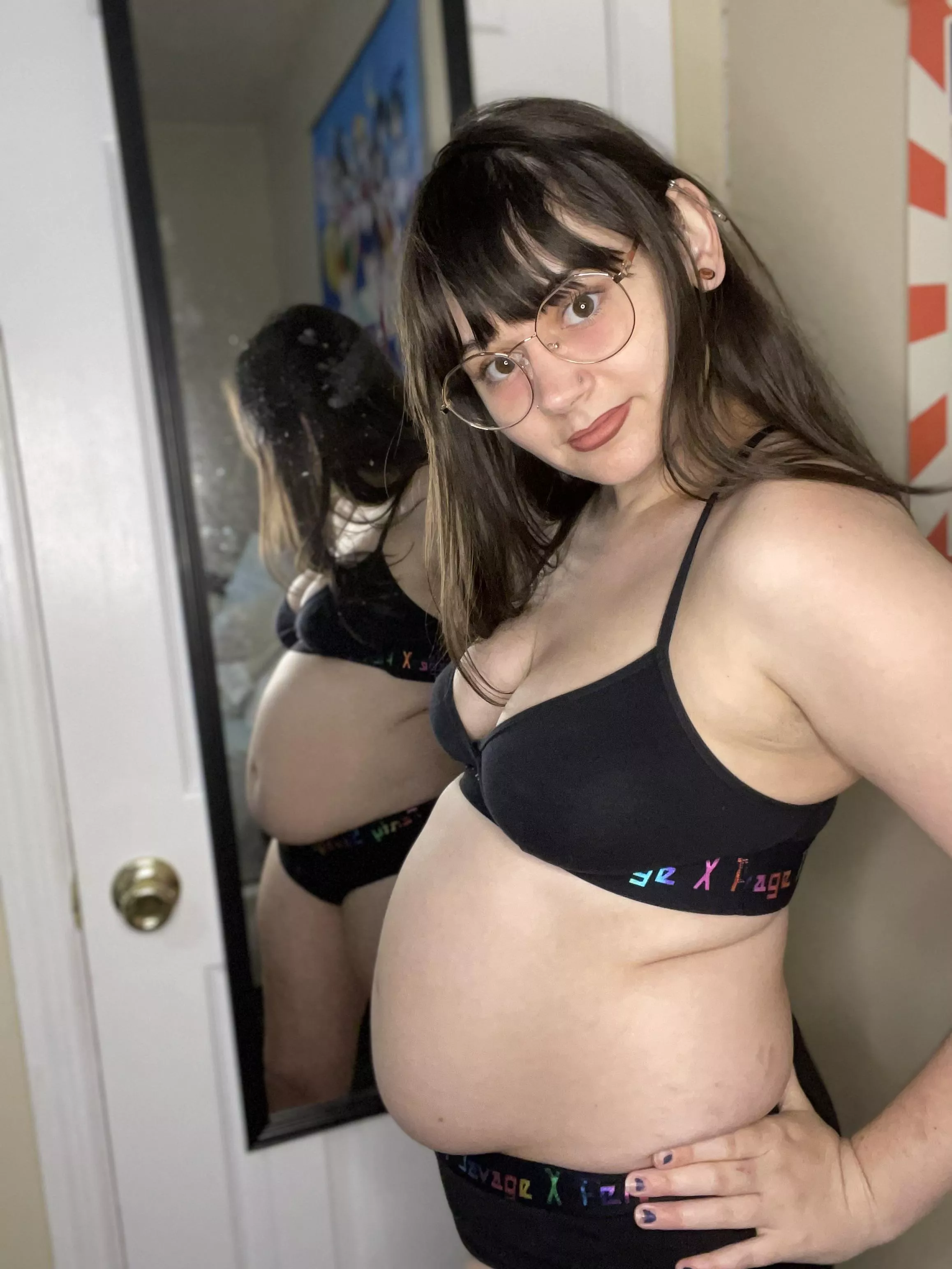 So bloated my belly about to pop!