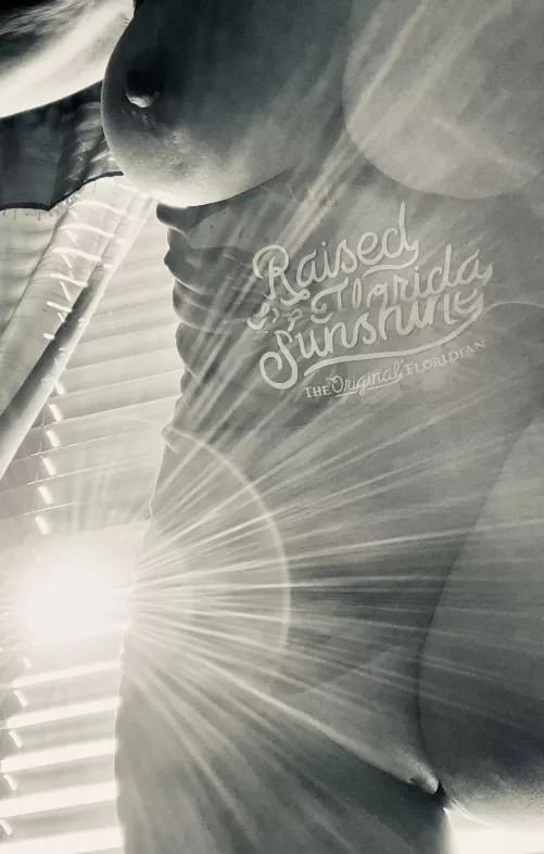 The wife looking sexy at sunrise