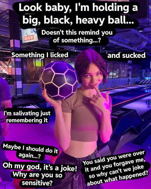 Two months ago, you found out that our girlfriend, Emma Myers, was cheating on you with your black best friend. She promised she'd stop, but it worries you that she's constantly bringing it up. Are you being over sensitive?