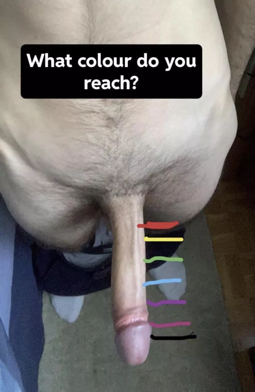 What color would yours reach if our cocks were side by side?