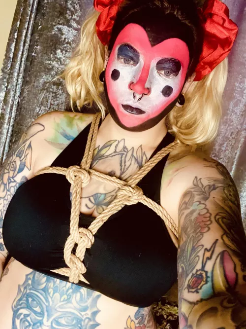 Busy bee this morning. Or clown.