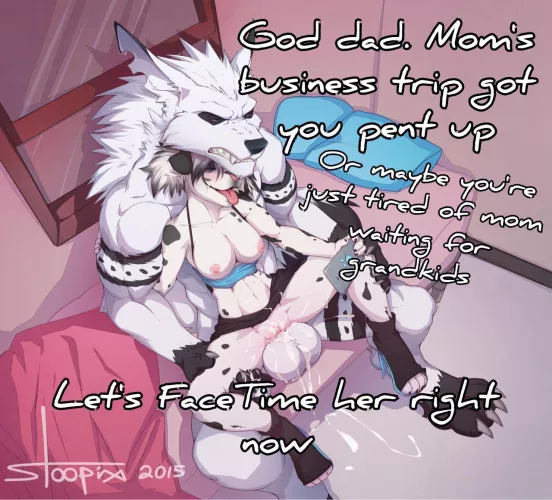 [F4A] Hiya kinda looking for people to captions some furry pics for me (example below) or if you wanna trade chubby furs